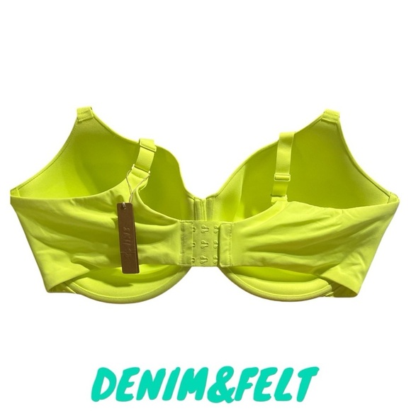 SKIMS FITS EVERYBODY T-SHIRT DEMI BRA | COLOR: GREEN HIGHLIGHTER | NEW/NWT!!💚💛 - Picture 2 of 10